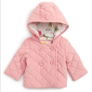 Baby Boden “Pretty” Quilted Corduroy Coat